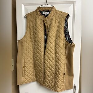Kim Rogers Beige Quilted Vest